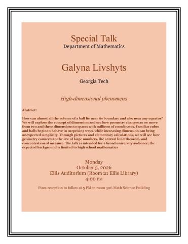High-dimensional phenomena - Livshyts